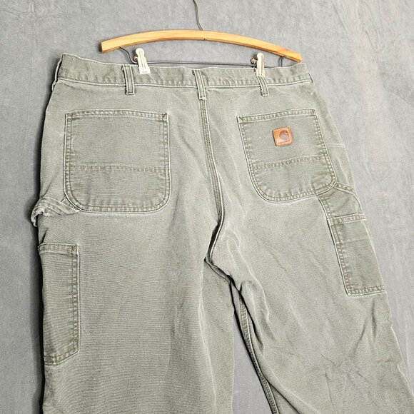 Carhartt B11 MOS Dungaree Fit Work Pants Men’s 38"x30" Moss Green  A3-29 - Picture 5 of 7